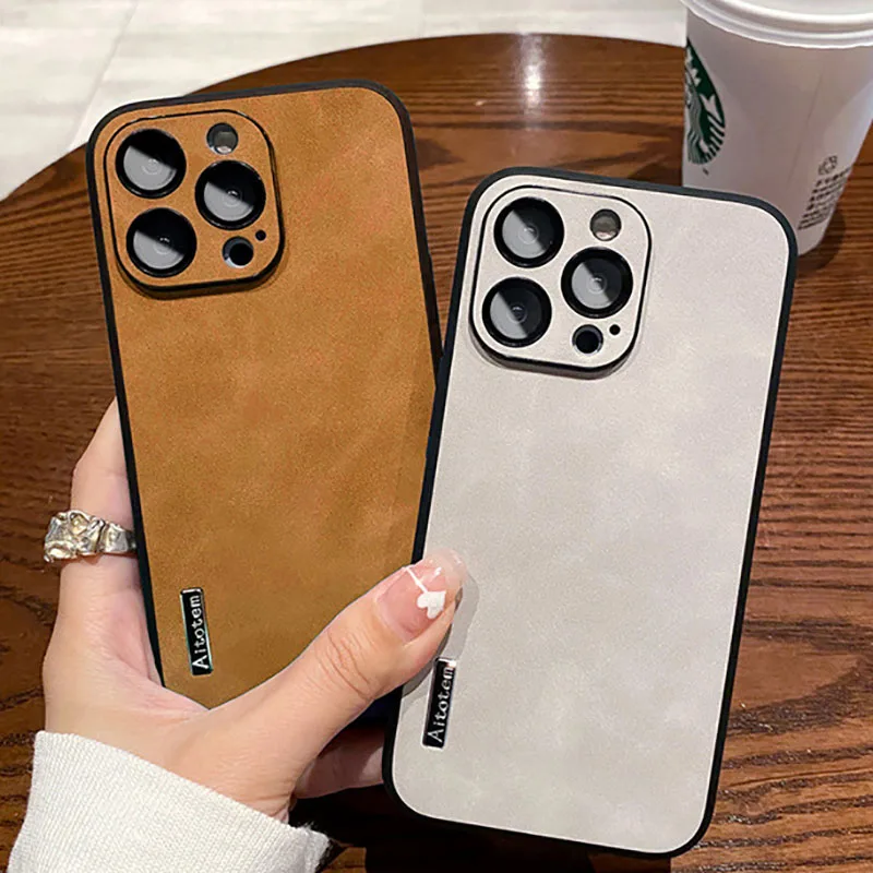 

IPhone 14 Pro Case Soft Silicone Leather with Lens Film Suitable Iphone11 12 13 Pro Max Mobile IPhone Case Fall Protective Cover