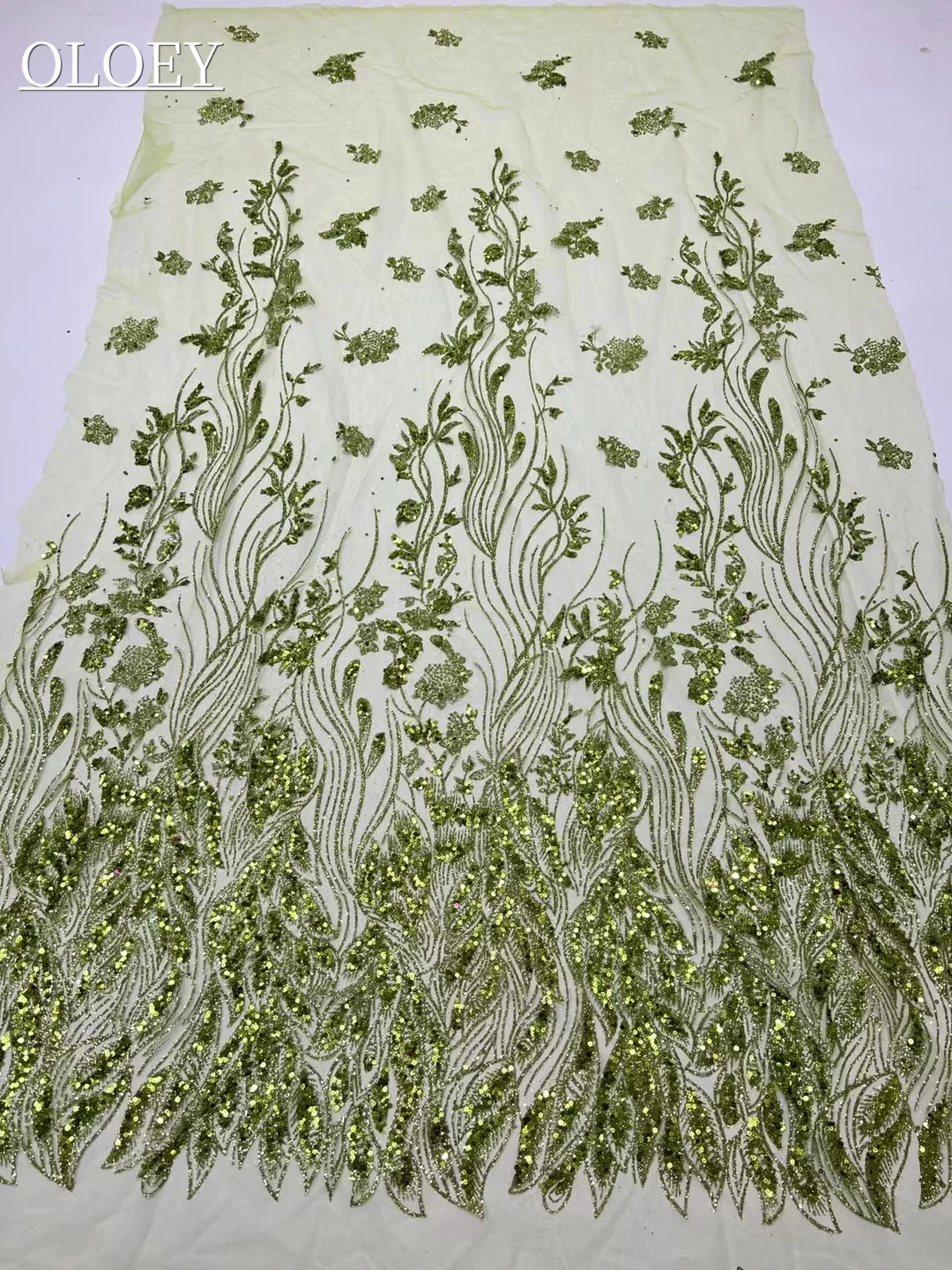 

High Quality Fashion French Mesh Embroidery Lace Fabric African Nigerian Sequins Lace Fabric For Wedding Dress