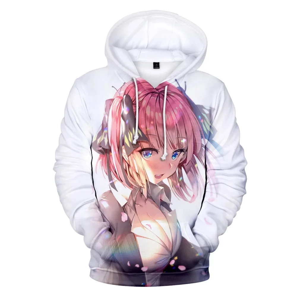 

3D Anime Hoodies Boy girls kids Sweatshirts Cute Nakano Miku The Quintessential Quintuplets Men Woman Hoody Children Clothes