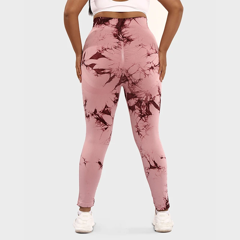 LUOYIYANG Tie Dye Seamless Plus Size Women's Leggings Push Up Sports Yoga Pants Gym Fitness Workout Women Clothing 2023 L-3XL