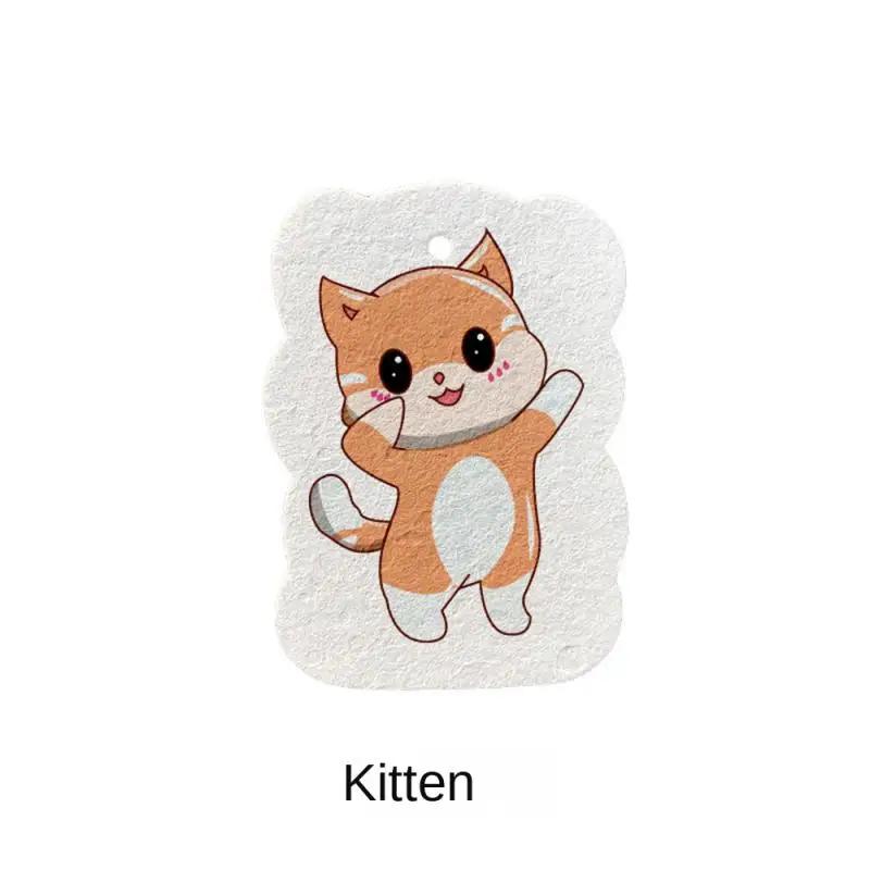 

Kitchen Magic Cleaning Sponge Cartoon Animal Compressed Wood Pulp Scouring Pads Kitchen Non-stick Oil Dishwashing Rag Tools