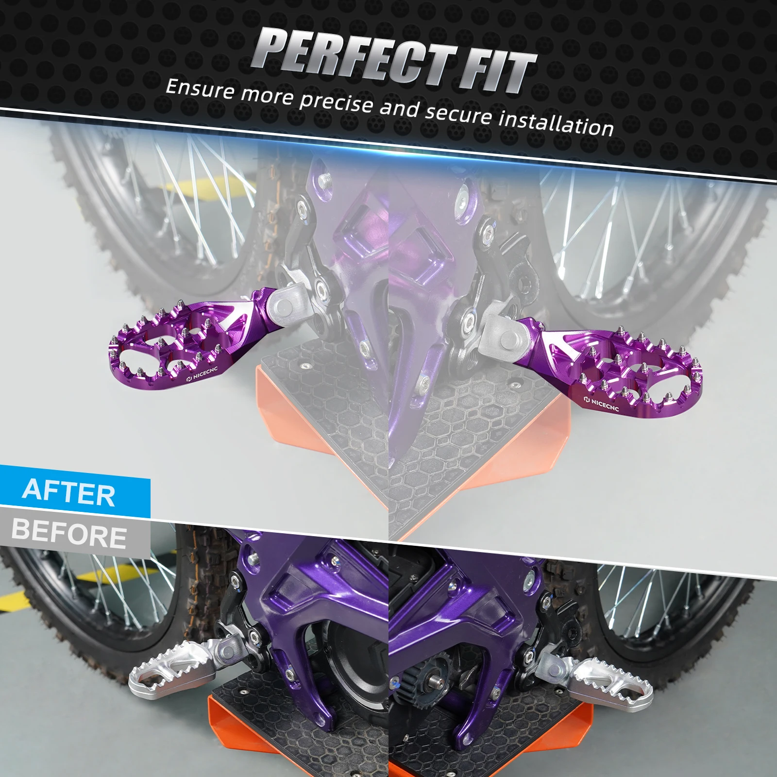 Для велосипеда Surron Light Bee X S L1E 2023 2024 детали Sur ron Segway X160 X260 NICECNC увеличенные подножки