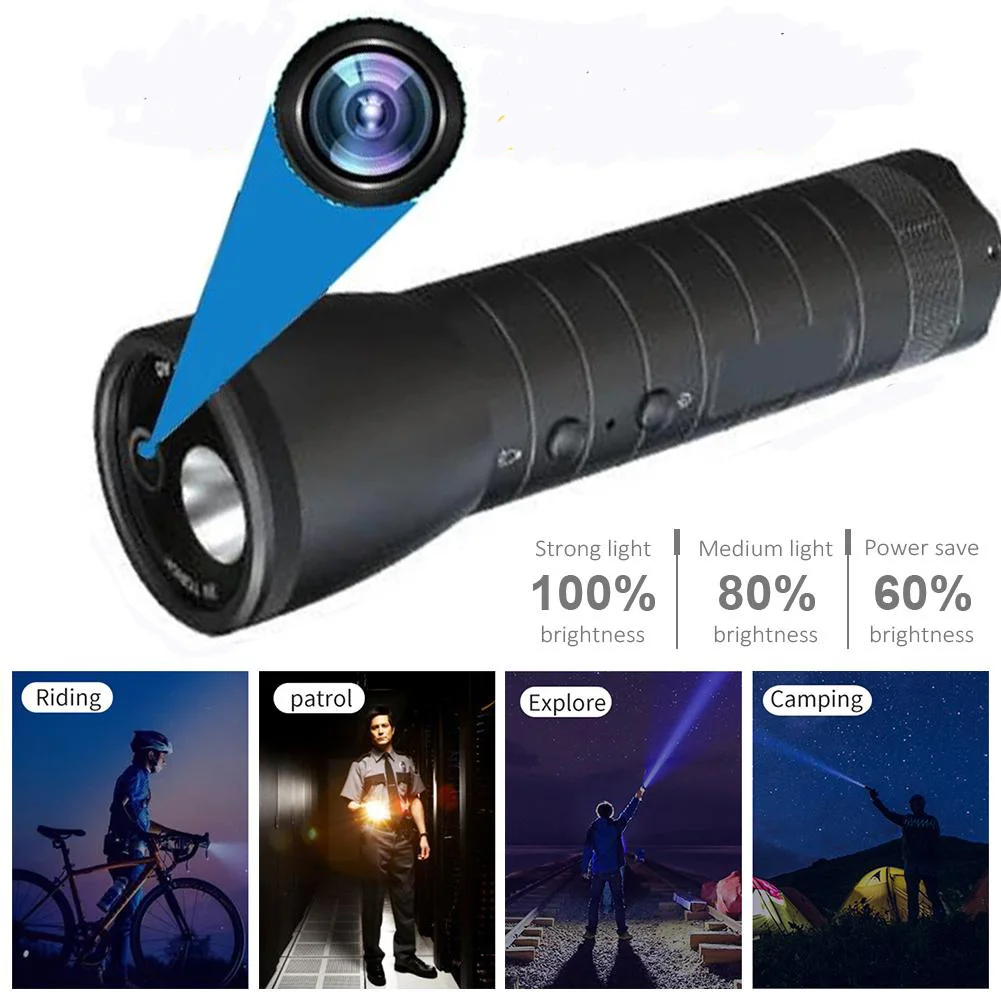 

Экшн-камера с мини-подсветкой, водонепроницаемая, 1080P, угол обзора 120 градусов