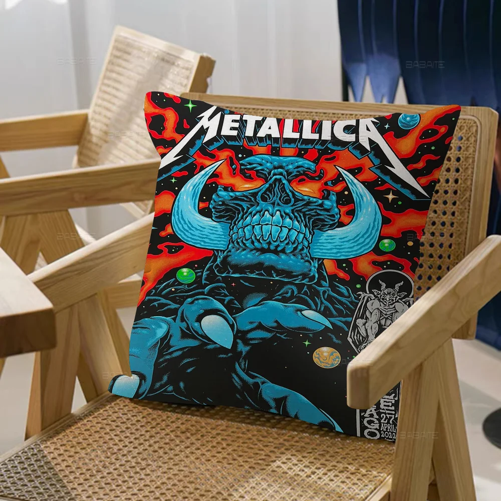Band M-METALLICA Pillow Cover Sofa Cushion Home Room Decoration Children Gift