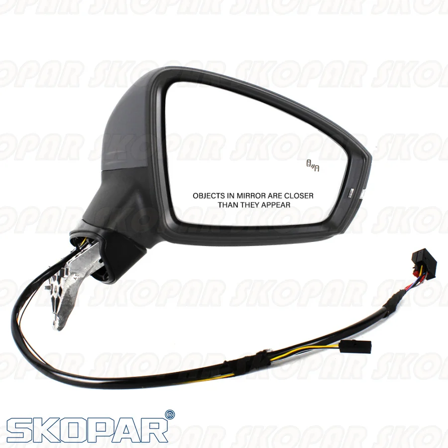

Для VW Tiguan LHD 2017 2018 2019 2020 2021, автомобильное окрашиваемое зеркало в сборе с регулировкой мощности отопления, поворотная лампа, слепая зона