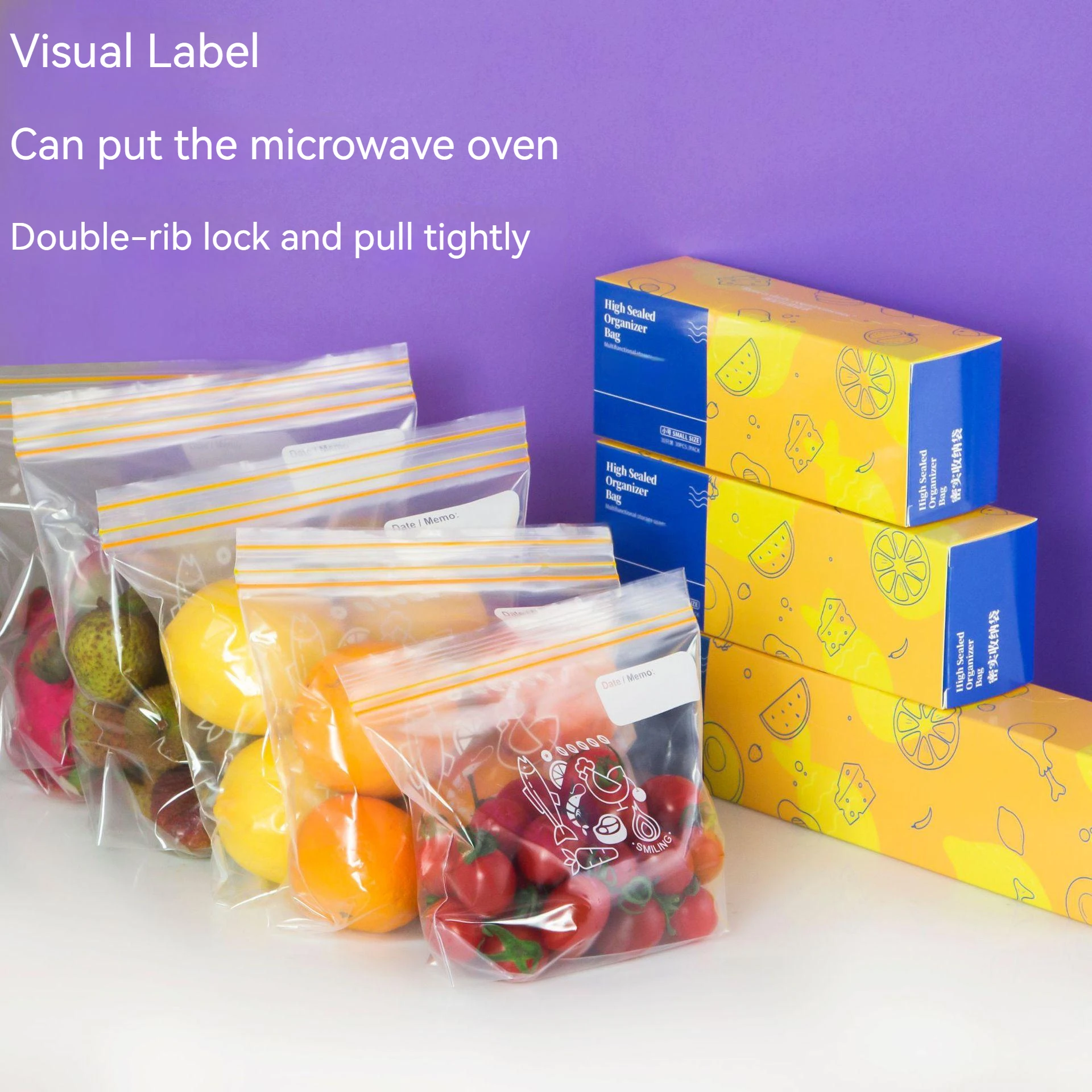 

Reusable PE Sealed Bag Transparent Plastic Bags Small Storage Bag for Snack Jewelry Cosmetic Packaging Bags Clear Food Packaging