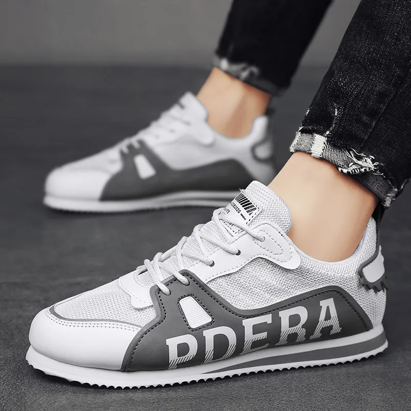 2023 Spring Retro Green Sport Shoes for Man Lightweight Breathable Running Shoes Men Non-slip Comfortable Men's Trainers Shoes