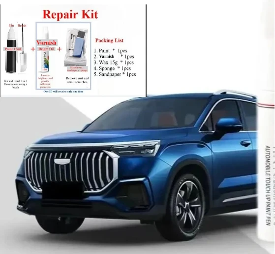

Автомобильная краска для ретуши для Geely Emgrand Okavango Fixer, зеленая, белая нашивка, автомобильная краска, инструмент для ремонта царапин, темный нефрит, черный