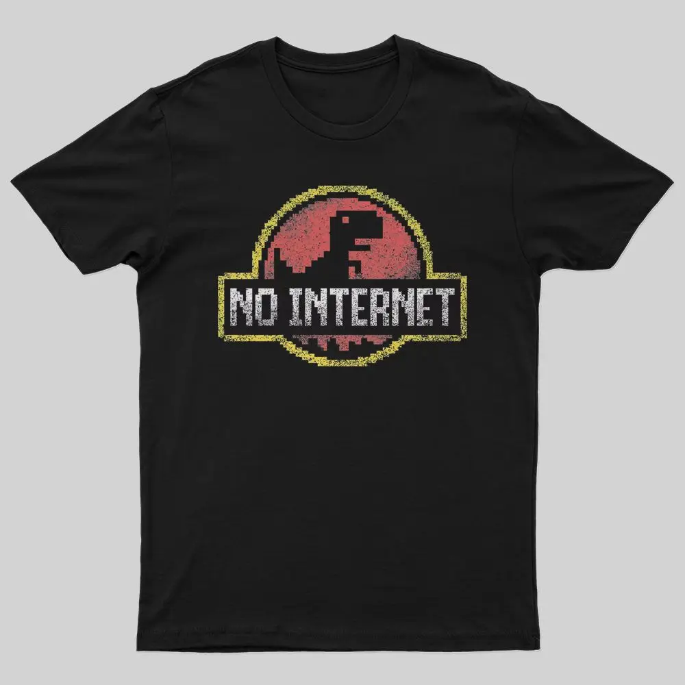 

Badassdude NO INTERNET Printing Men's Casual Fashion T-shirt