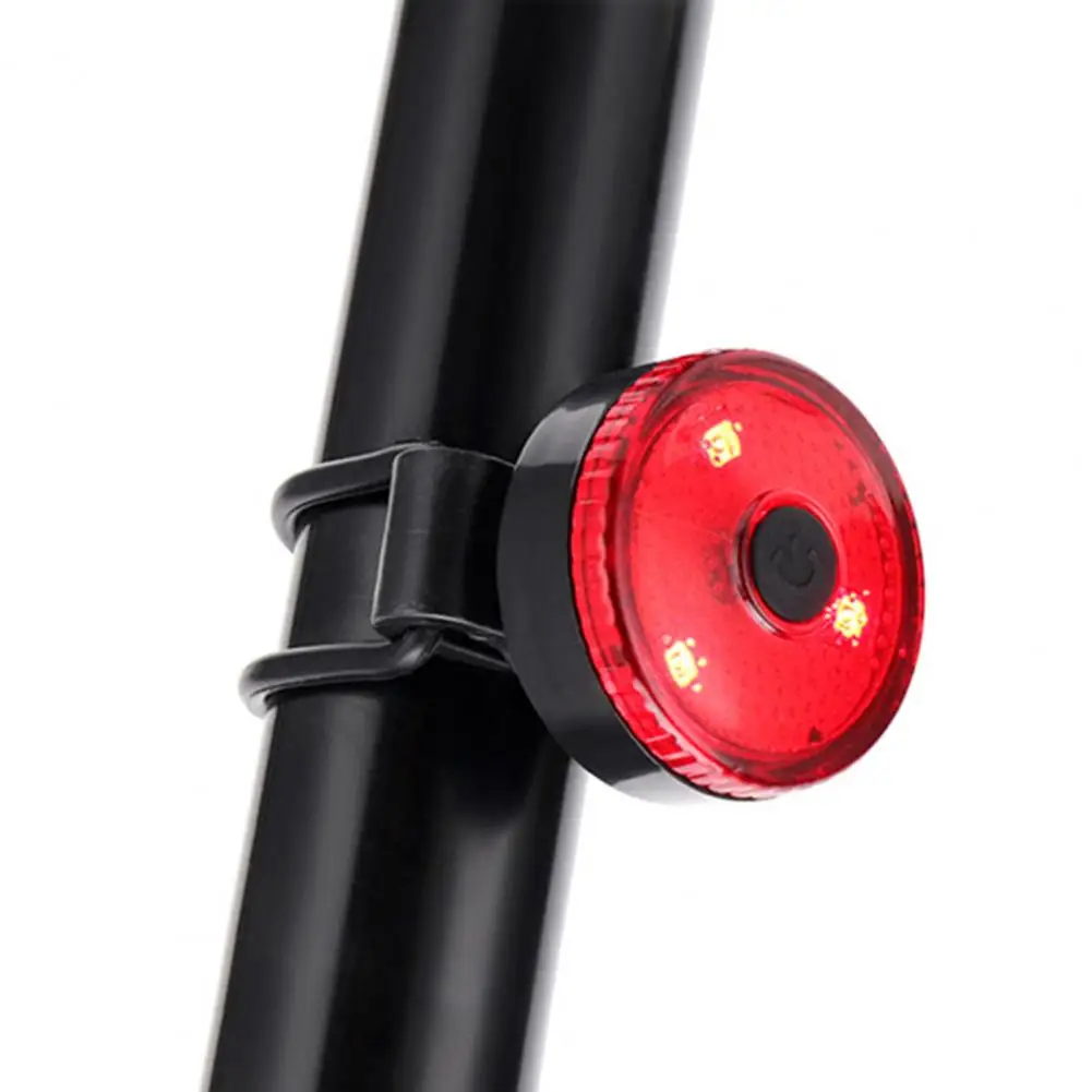 

USB Rechargeable Bike Light Slippage Prevent Energy-saving Perfectly Fitment Bicycle Tail Light with Strap for Outdoor