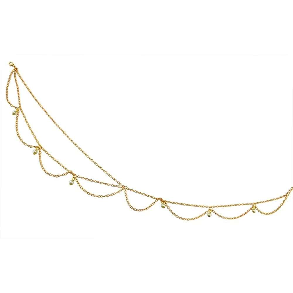 Женская цепочка для волос в этническом стиле золотистая богемном свадебные