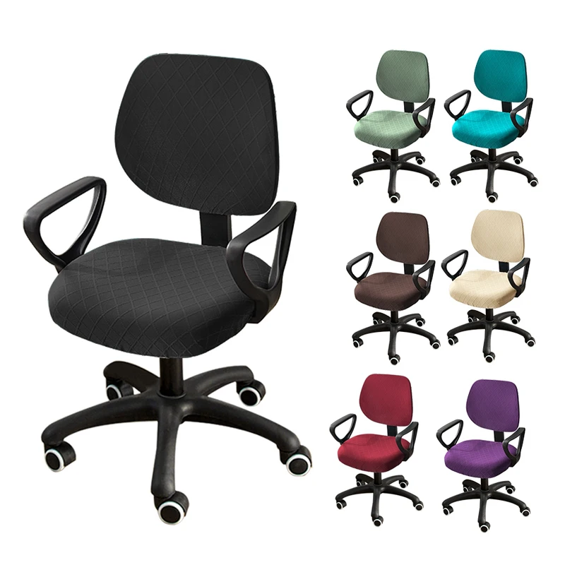 

Universal Office Chair Cover Elastic Swivel Computer Split Armchairs Slipcover Spandex Jacquard Seat Case Funda Silla Asiento