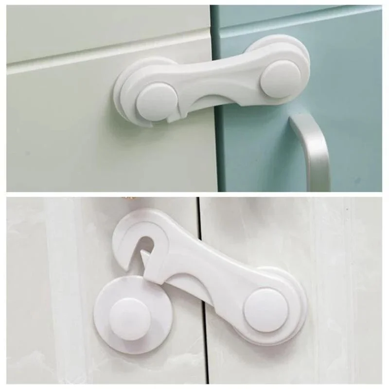 10/6/3pcs Children Security Protector Baby Care Multi-function Child Baby Safety Lock Cupboard Cabinet Door Drawer Safety Locks images - 6