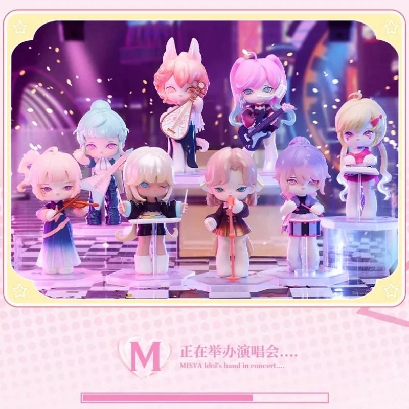 Фото Коллекционные фигурки LUCKY EMMA MISYA из серии Idol Band: милые декоративные аксессуары для рюкзаков, подарки-сюрпризы (Blind Box) №1