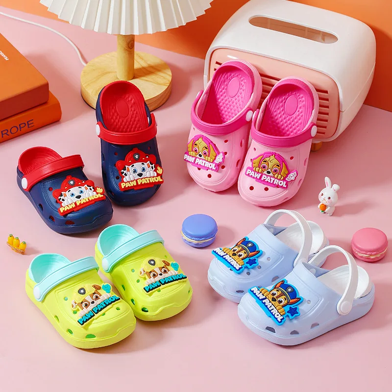 

Paw Patrol Shoes Cartoon Crocs Sandals Children's Comfortable Slippers Summer Creative Lovely Outdoor Hole Shoes Non-slip Soft