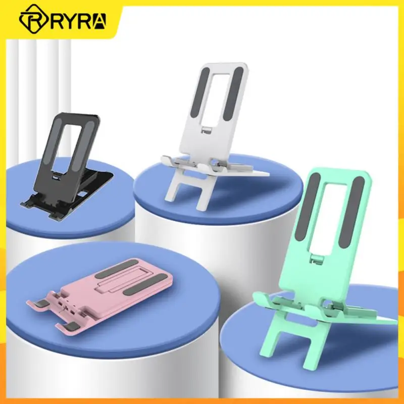 

RYRA Folding Desktop Mobile Phone Stand Multi-angle Adjust Holder Mount Universal Foldable Bracket For Smartphone Tablet Stand