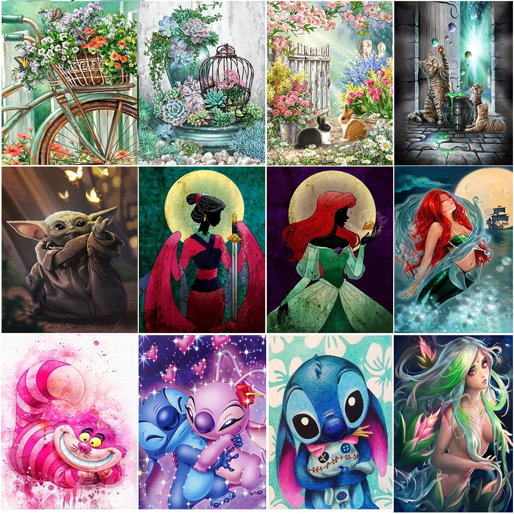 Алмазная живопись Disney сделай сам принцесса йода детский пейзаж продвижение