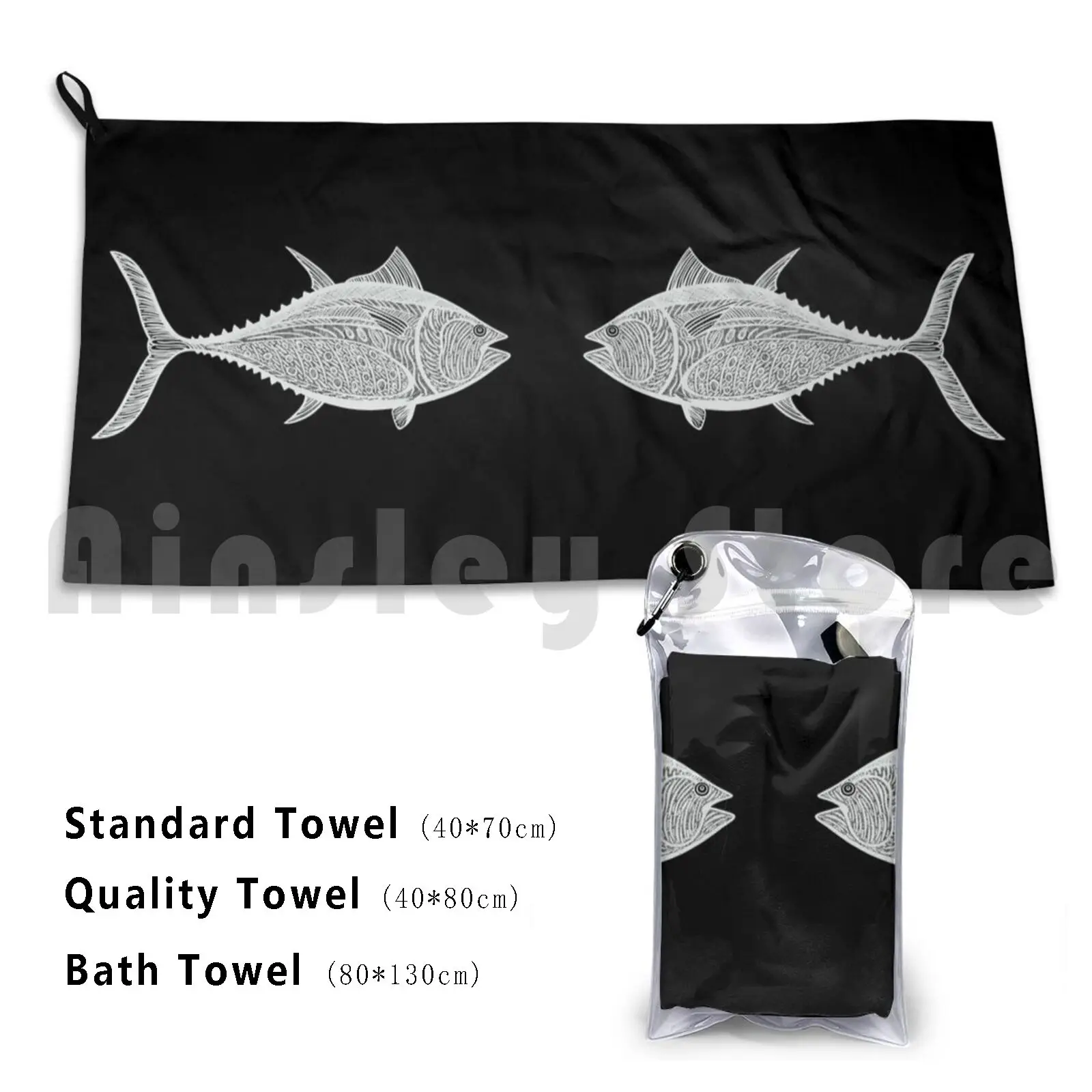 Quick Dry Quality Towel Bluefin Tuna Tuna Fish Atlantic Bluefin Tuna