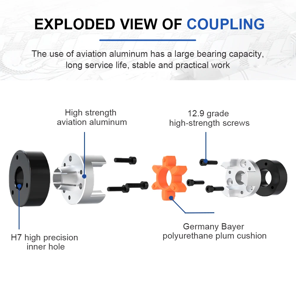 Соединительная муфта вала LFZ D65L90 Расширительная с цветком сливы Эластичность