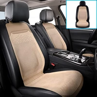 universal car seat cushion front row for hyundai creta encino equus i30 ix25 ix35 ix45 2pcs leather auto seat cover accessories
