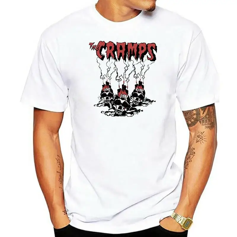 

Cramps Men Cramps Voodoo Skulls T-shirt T-shirt White