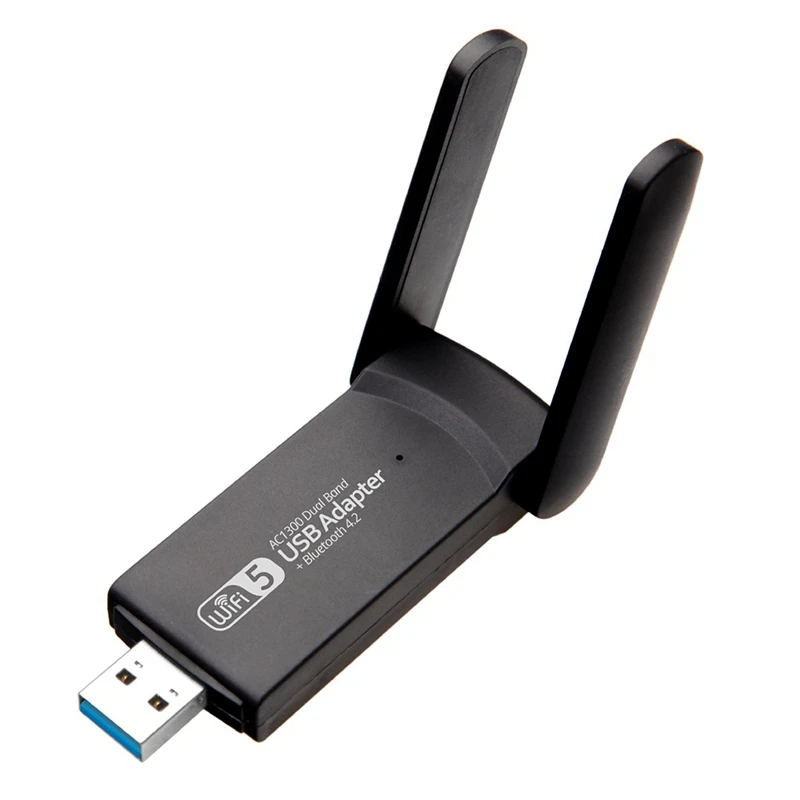 

USB Wifi Adapter 1300Mbps USB 3.0 Wireless Dongle 2.4G & 5G Dual Band 2 In 1 Wireless Network Card For Desktop Computer