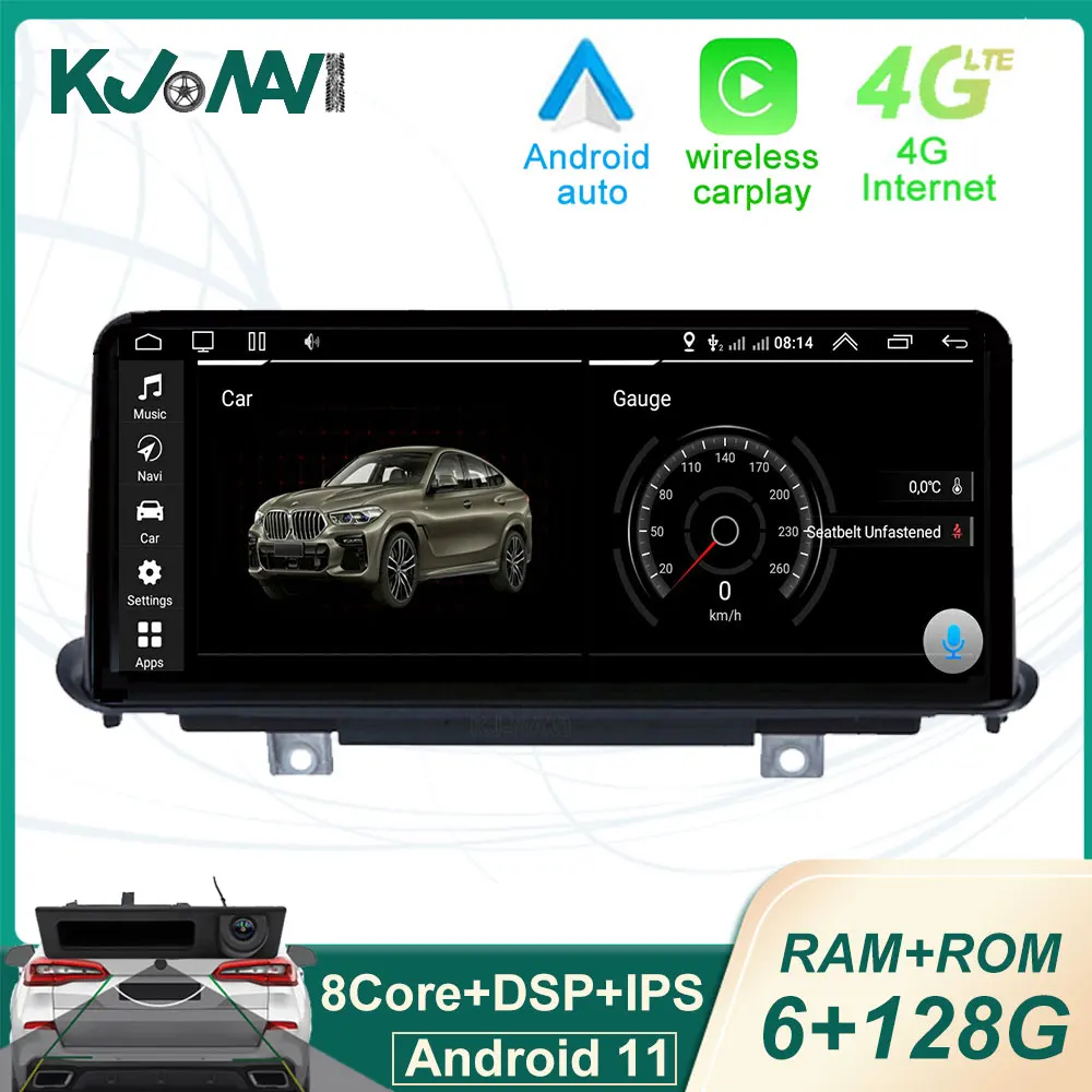 

10.25" Android 11 Carplay Auto Radio Stereo MUTIMEDIA Player GPS Navigation For BMW X5 F15 (2014-2017) NBT System