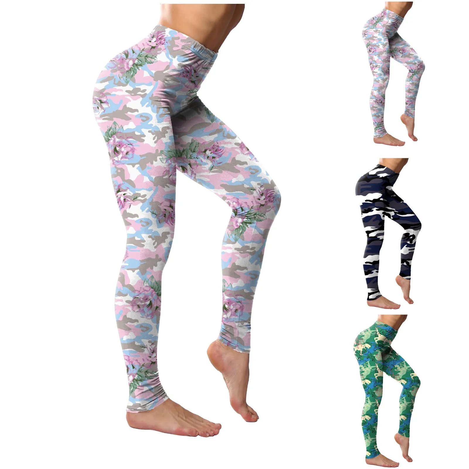 

Women Seamless Leggings Camouflage Printed Slim Pant Skinny Leggings Fitness Pant Female Workout Pants High Waist Tights Pant