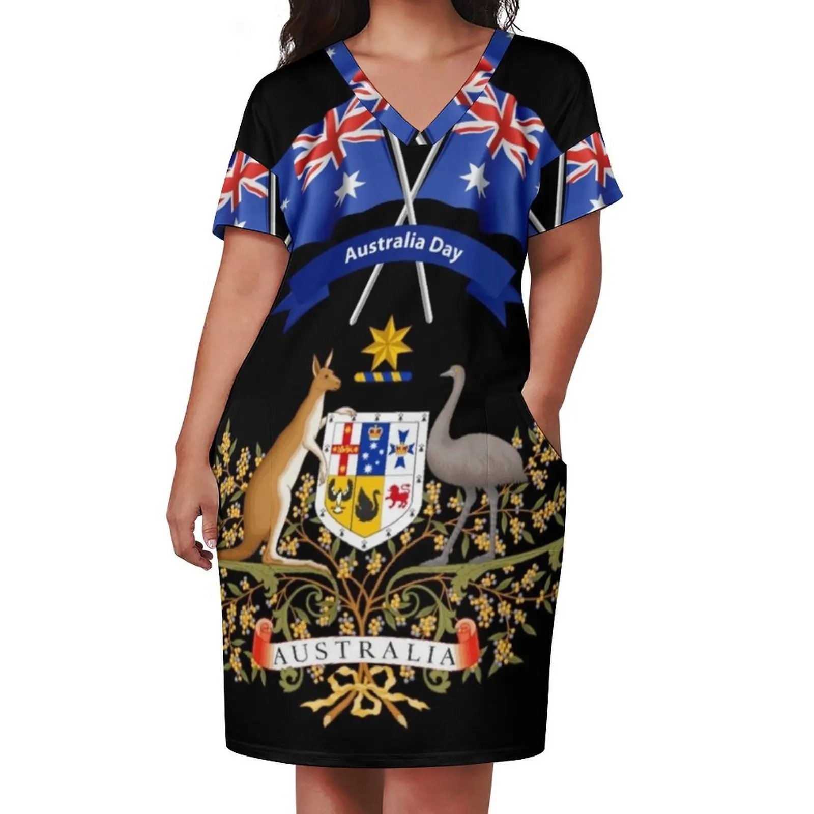 Женское свободное платье с карманами элегантное для свадьбы лето 2021 26 января 2024