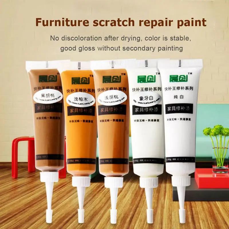 

Wooden Furniture Repair Paint Solid Wood Refinishing Paste Furniture Scratch Remover Repair Paint Wood Repairing Cream Paint