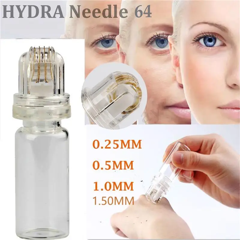 

Hydra Roller 64 Pin Gold Titanium Needles Microneedle Derma Facial Skin Therapy Stamp Skin Care Device Anti Aging Serum