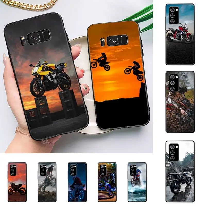 

Moto Cross motorcycle sports Phone Case For Samsung Galaxy J4 plus J6 J5 J72016 J7prime cover for J7Core J6plus