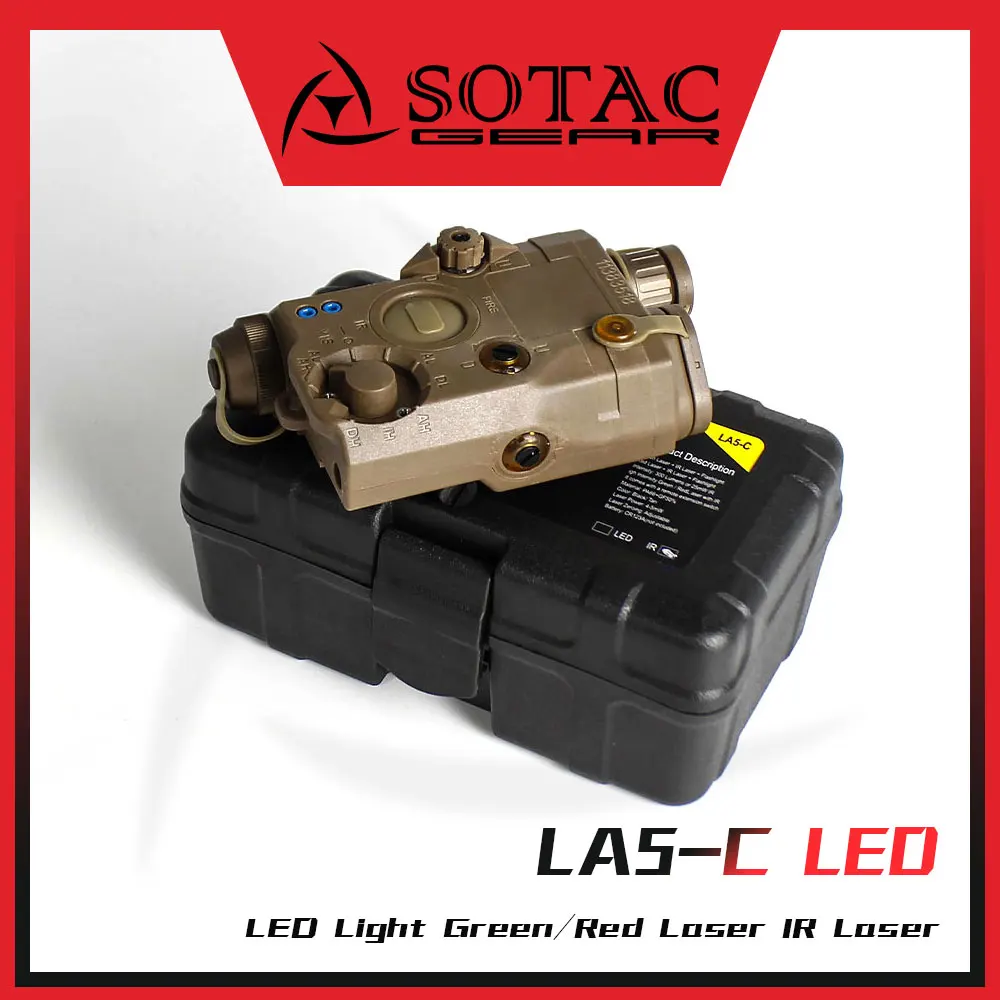 

SOTAC GEAR 2023 New LA5-C Adjustable LED Light with Green/Red IR Laser Outdoor Scout Light with Hot Button