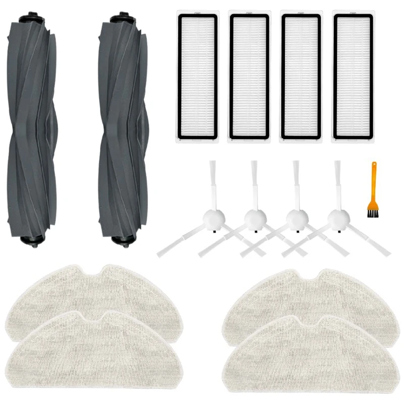 

Main Side Brush Hepa Filter Mop Cloth Plastic+Cloth As Shown For Dreame D10S / D10S Pro Robot Vacuum Cleaner