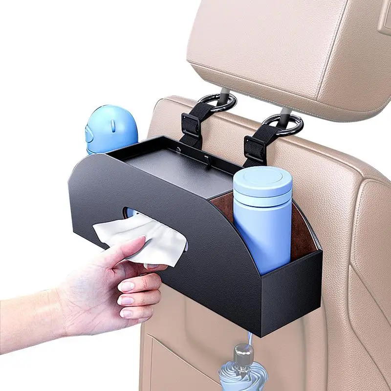 

Автомобильный держатель для стакана на заднее сиденье Автомобильный держатель для стакана с водой подвесной крючок Органайзер Автомобильный подголовник коробка для хранения с держателем для стакана для путешествий