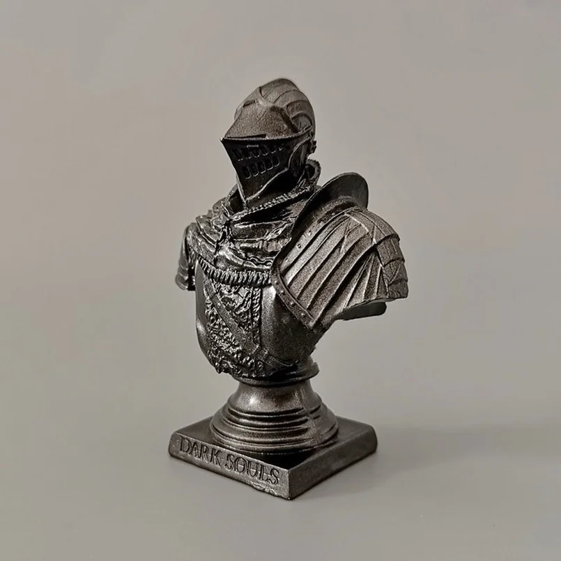 

7CM Dark Souls Action Figure Bust Statue Classic Look Half-length Armor Scene Base Remake Collections Model Doll Toy