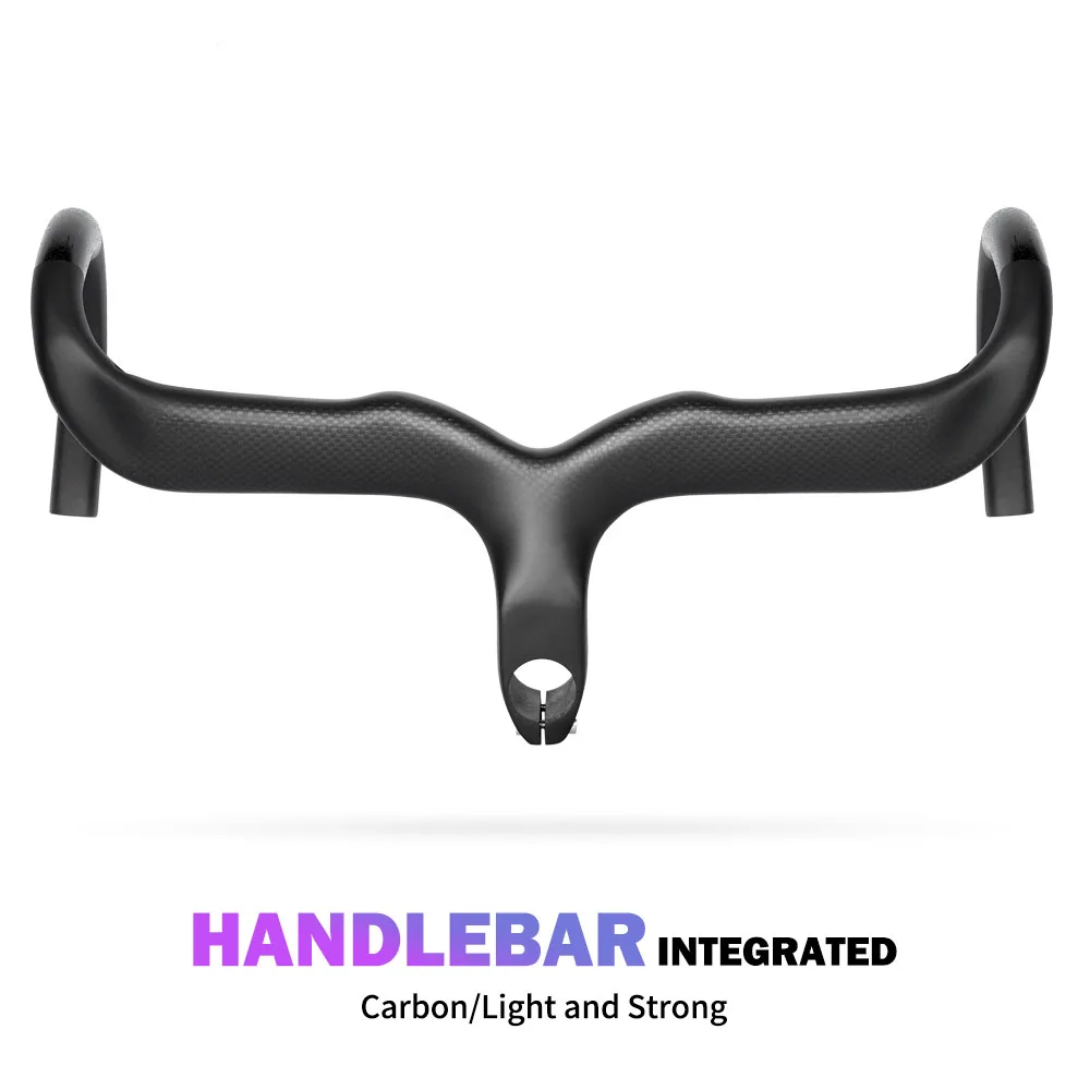 

3K Carbon Fibre Bicycle Handlebar Road Bicycles Carbon Handlebar Integrated Road Handlebar/Bent Bar 400/420/440MM