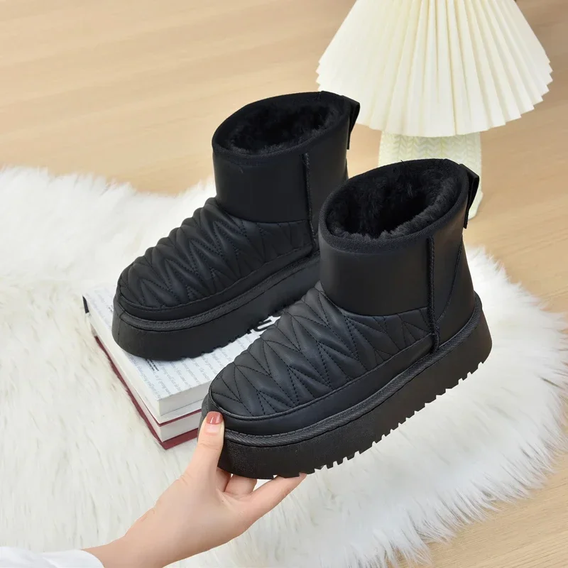 

2023 Winter New Non-Slip Shoes for Women Comfortable Warm Plush Ankle Boots Female Designer Platform Women's Snow Boots Zapatos