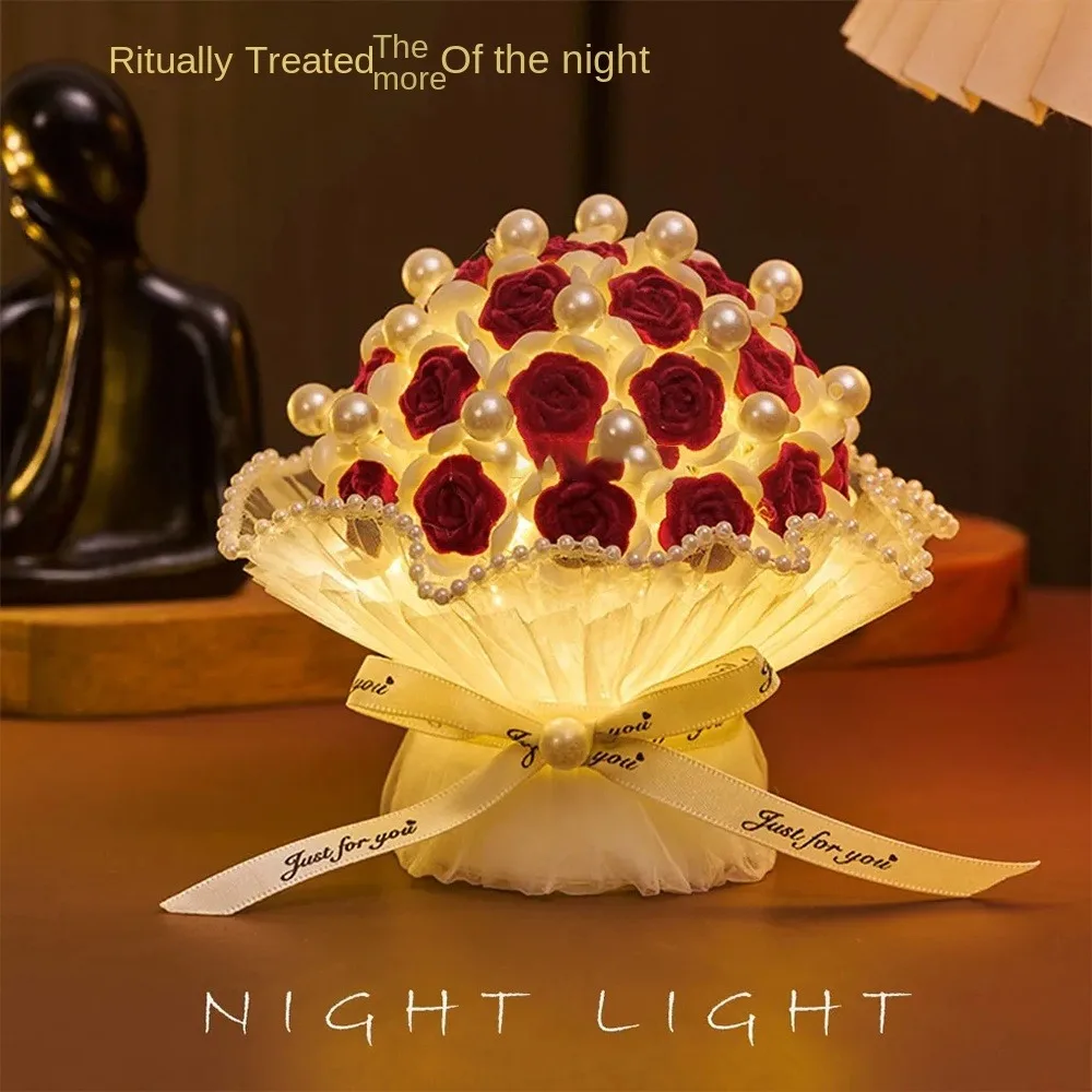 Атмосфера Ночник Синяя Звезда Роза Декоративные Букеты Букет Материал Упаковка
