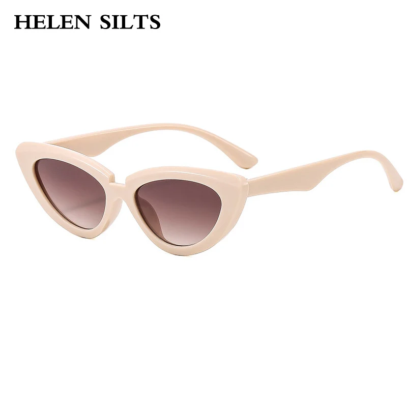 Винтажные солнцезащитные очки кошачий глаз модные с леопардовым узором