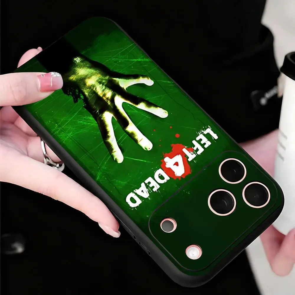Фото Чехол для телефона Game Left 4 Dead Cool для iPhone 17 16 15 14 13 12 X XR XS 8 Plus Mini Pro Max, мягкий, черный, противоударный №2