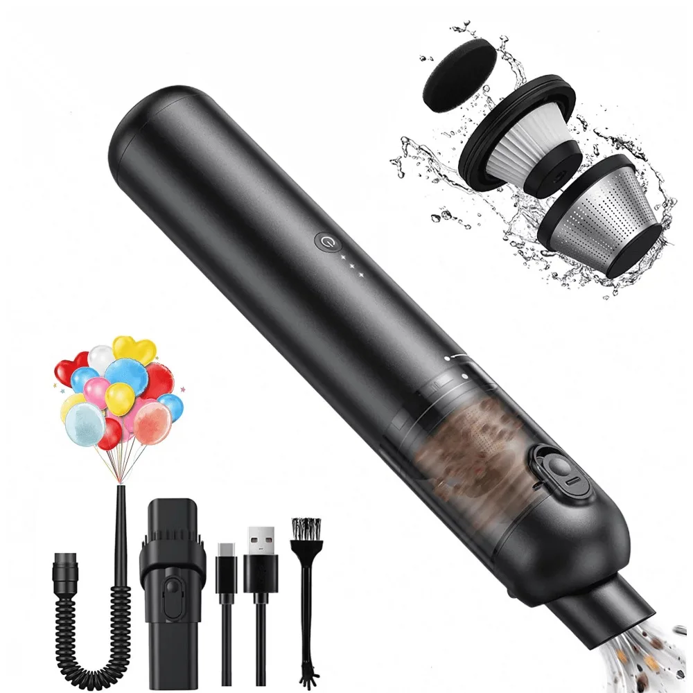 

Mini Handheld Vacuum, 16000pa Strong Suction Car Vacuum