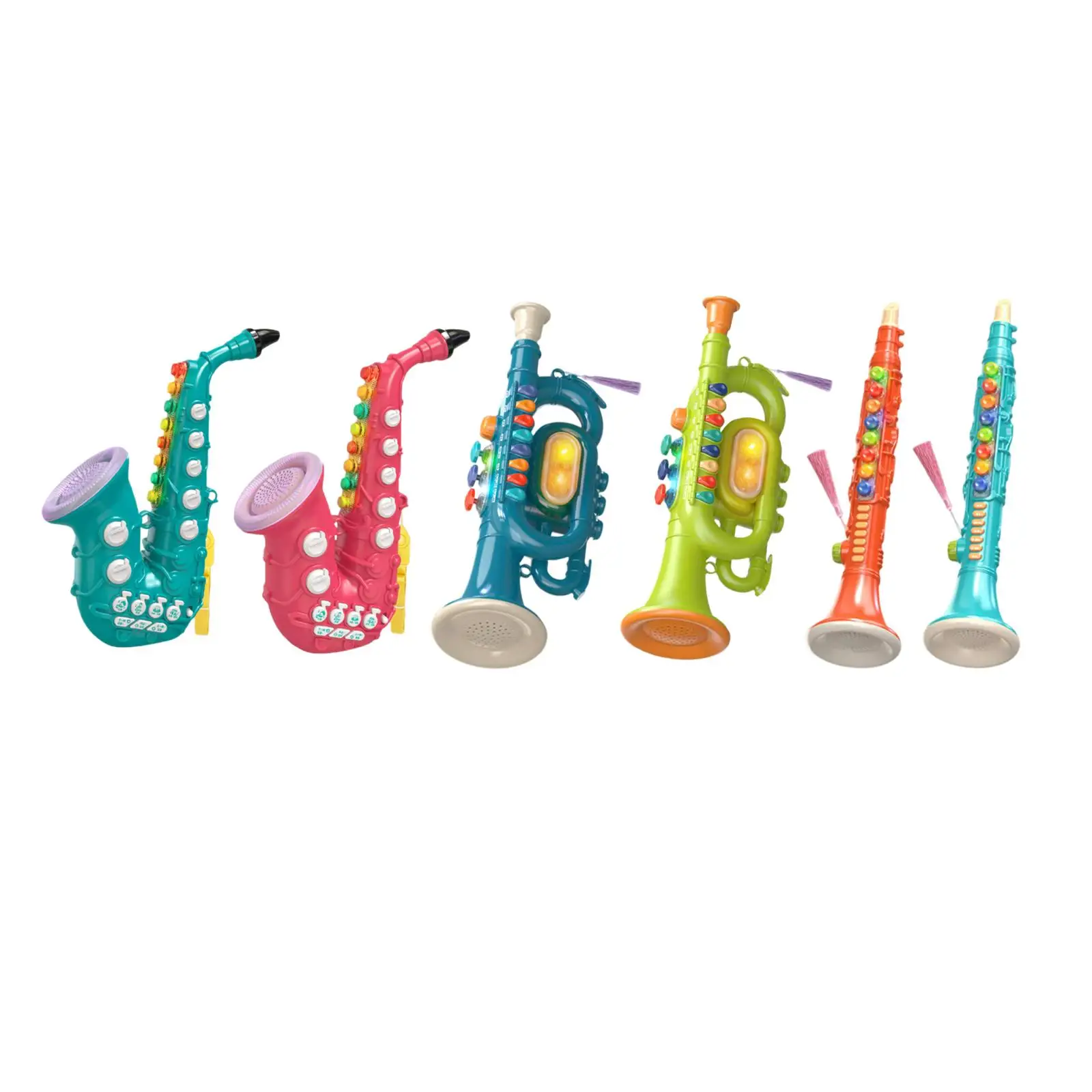 

Mini Educational Toy Gift Musical Instrument Clarinet Exercise Finger Kids Simulation Trumpet Kid Trumpet for Preschool Children