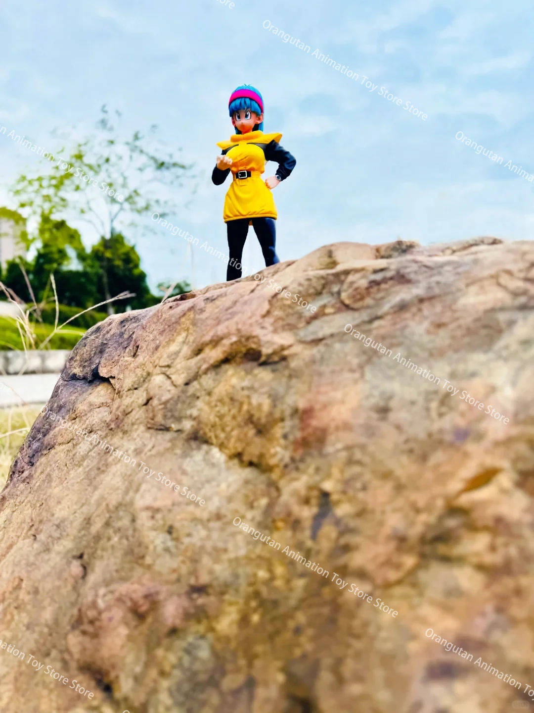 Новый Dragon Ball Z 23 см Bulma Красивая девушка Подвижная модель Статуя из ПВХ