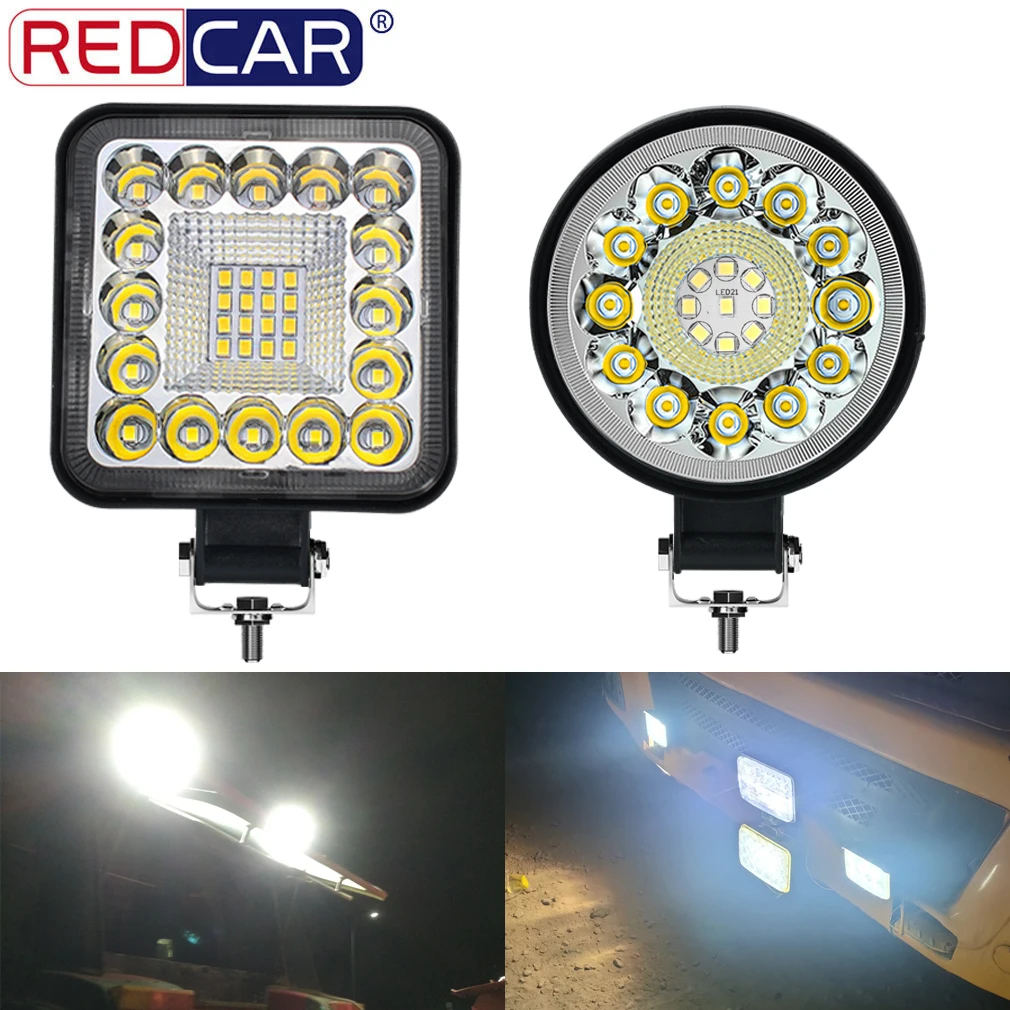 

123W LED DC 12V 24V Bar Off Road 4X4 LED Light Spotlight Work Light Bar For Jeep Truck Car Tractor SUV ATV Led Headlights