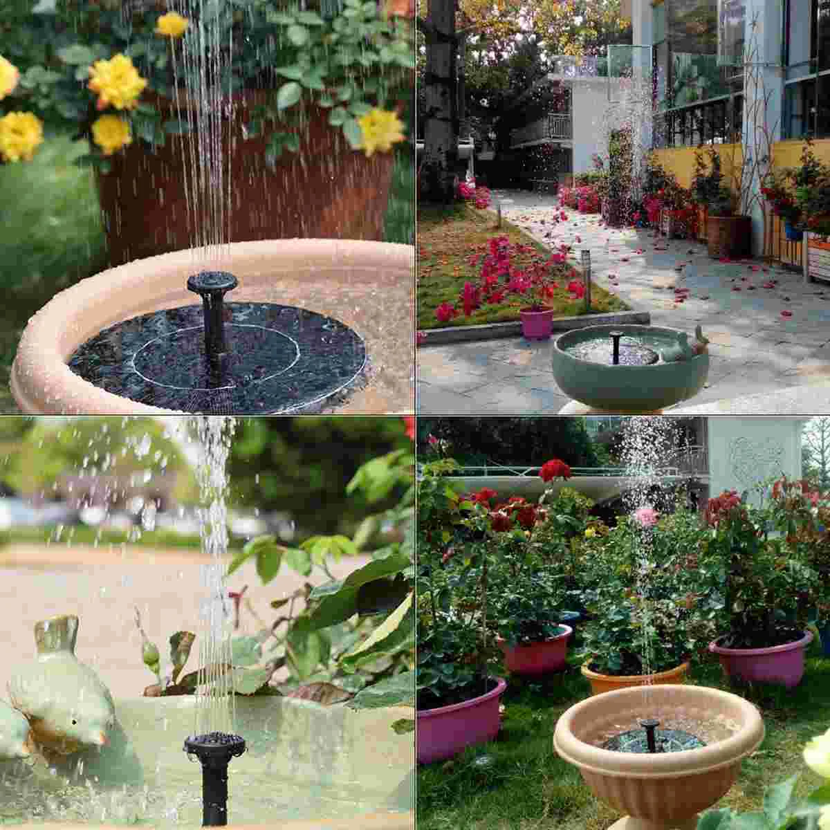 

Fountain Pump Solar Water Led Bird Bath Floating Outdoor Powered Pond Garden Fish Tank Pool
