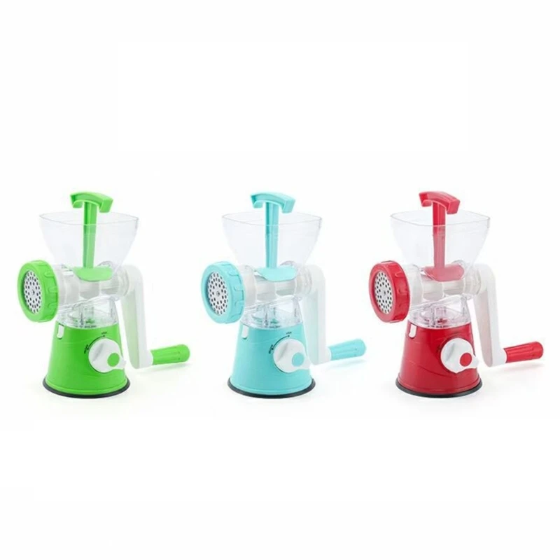 270F Manual Meat Mincer Food Processor Grinder Portable Blender Sausage Maker Stuffer Stainless Steel for Beef Fish Pork