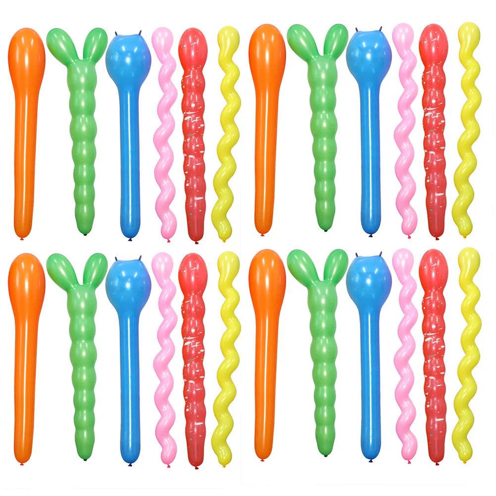 

50 Pcs Party Balloons Fine Durable Photography Props Decorative Balloon Latex Long Balloons Air Balloons Ornament