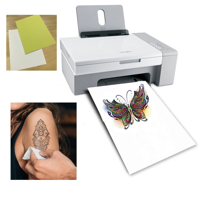 

Tattoo Inkjet Laser Or Printers Tatoo Waterproof Art For Printing Children Tattoos Skin Paper Paper Men With Temporary