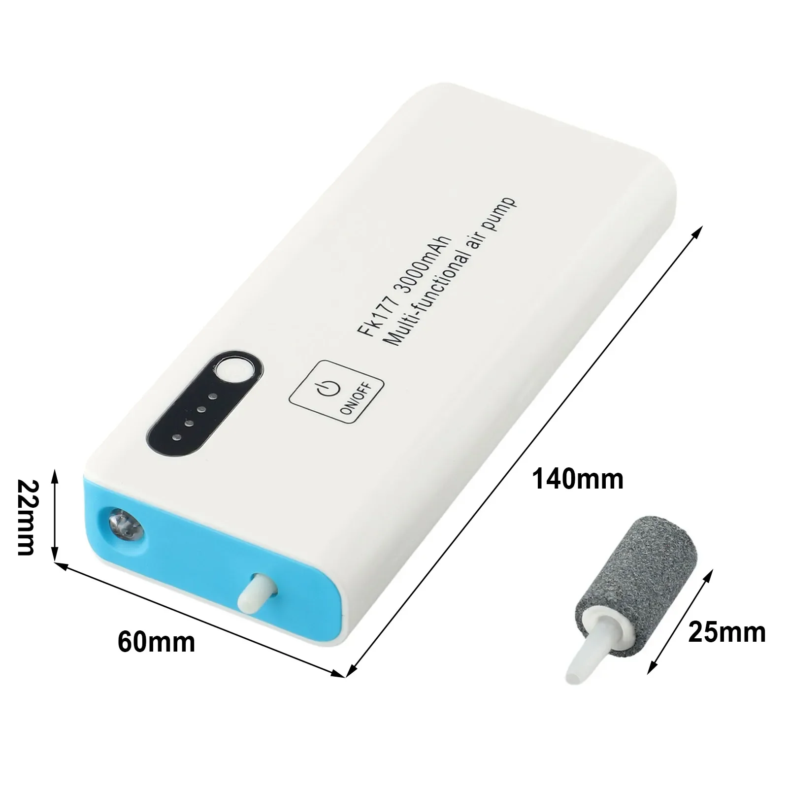 Аэратор для рыбалки воздушный насос USB зарядка литиевого аккумулятора